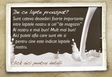 De ce lapte proaspat?